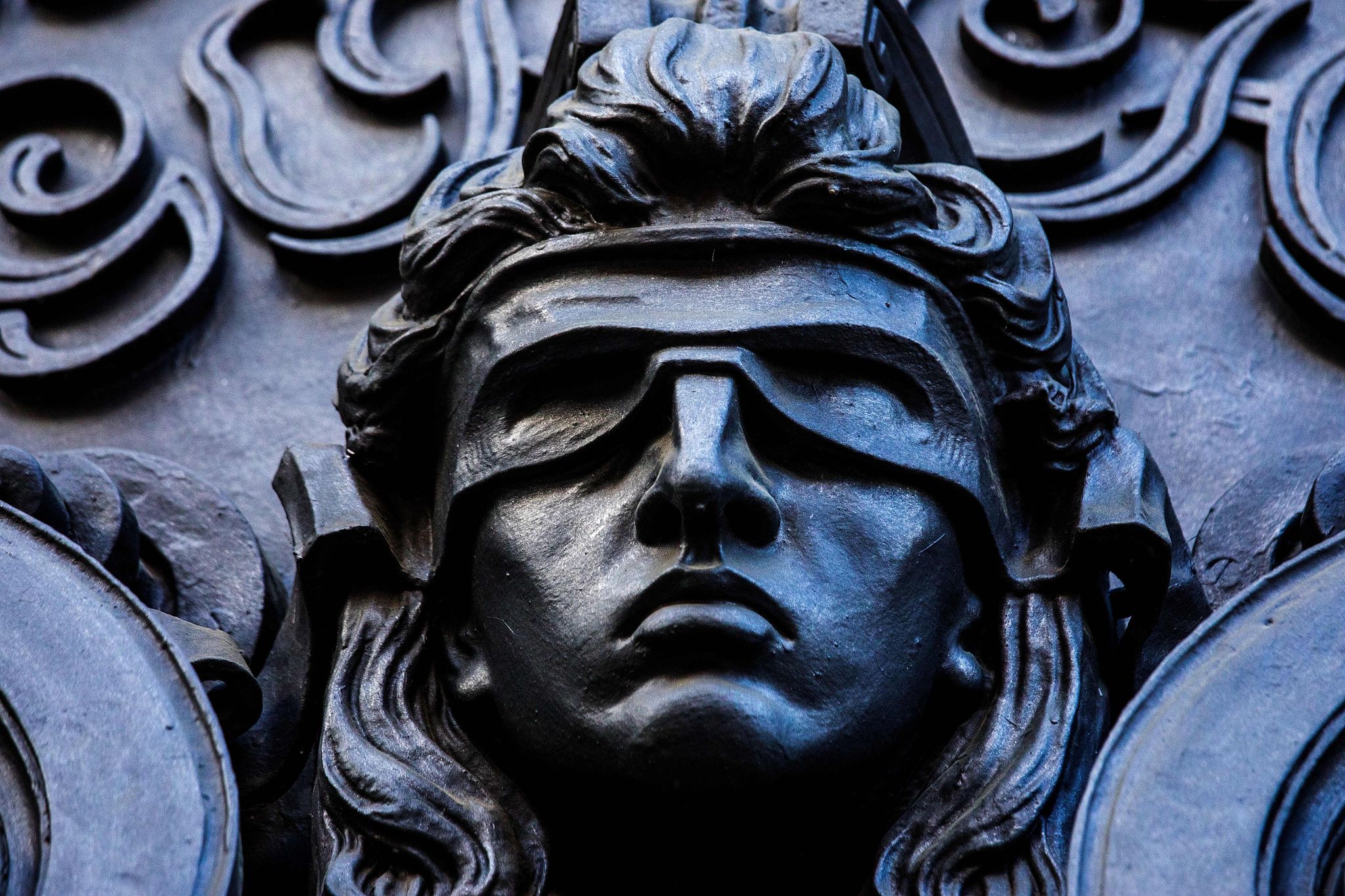 Eine Darstellung Der Göttin Justitia.