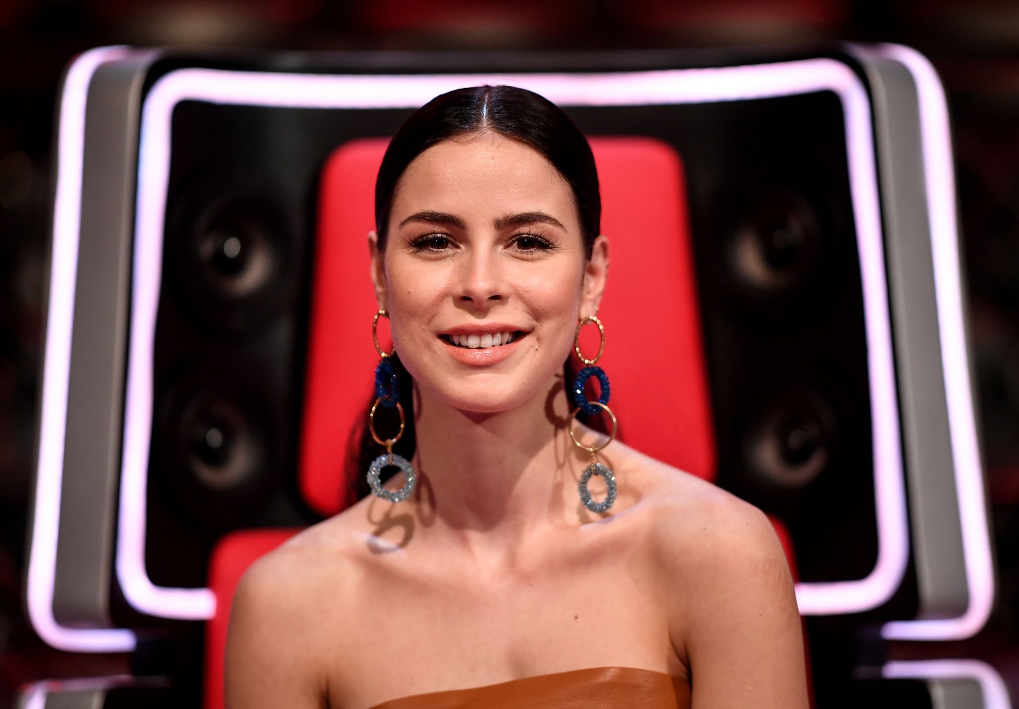 Lena Meyer-Landrut Am Rande Der Sendung «The Voice Kids».
