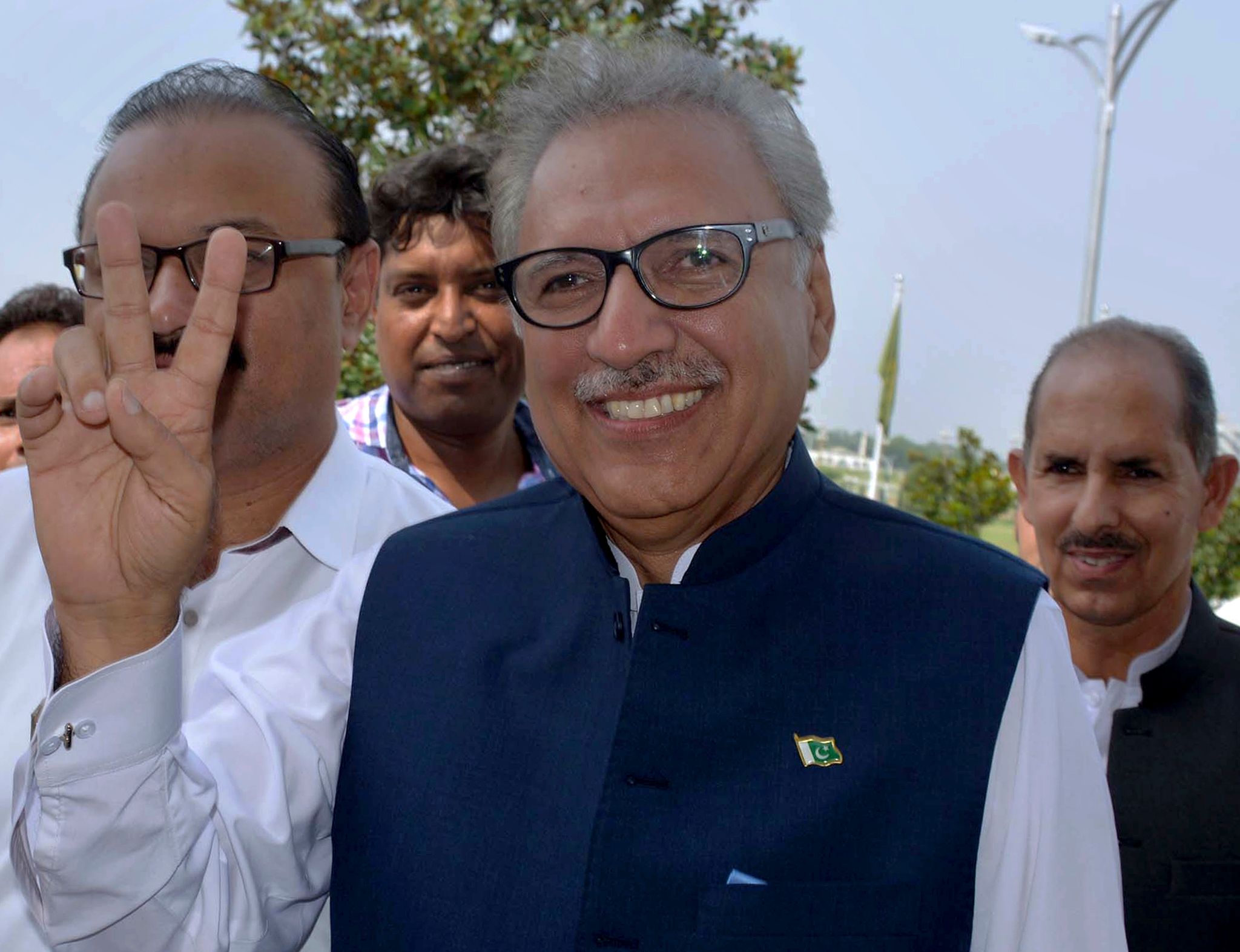 Unterzeichnete Am Samstag Die Ernennung Von Anwarul Haq Kakar: Der Pakistanische Präsident Arif Alvi.