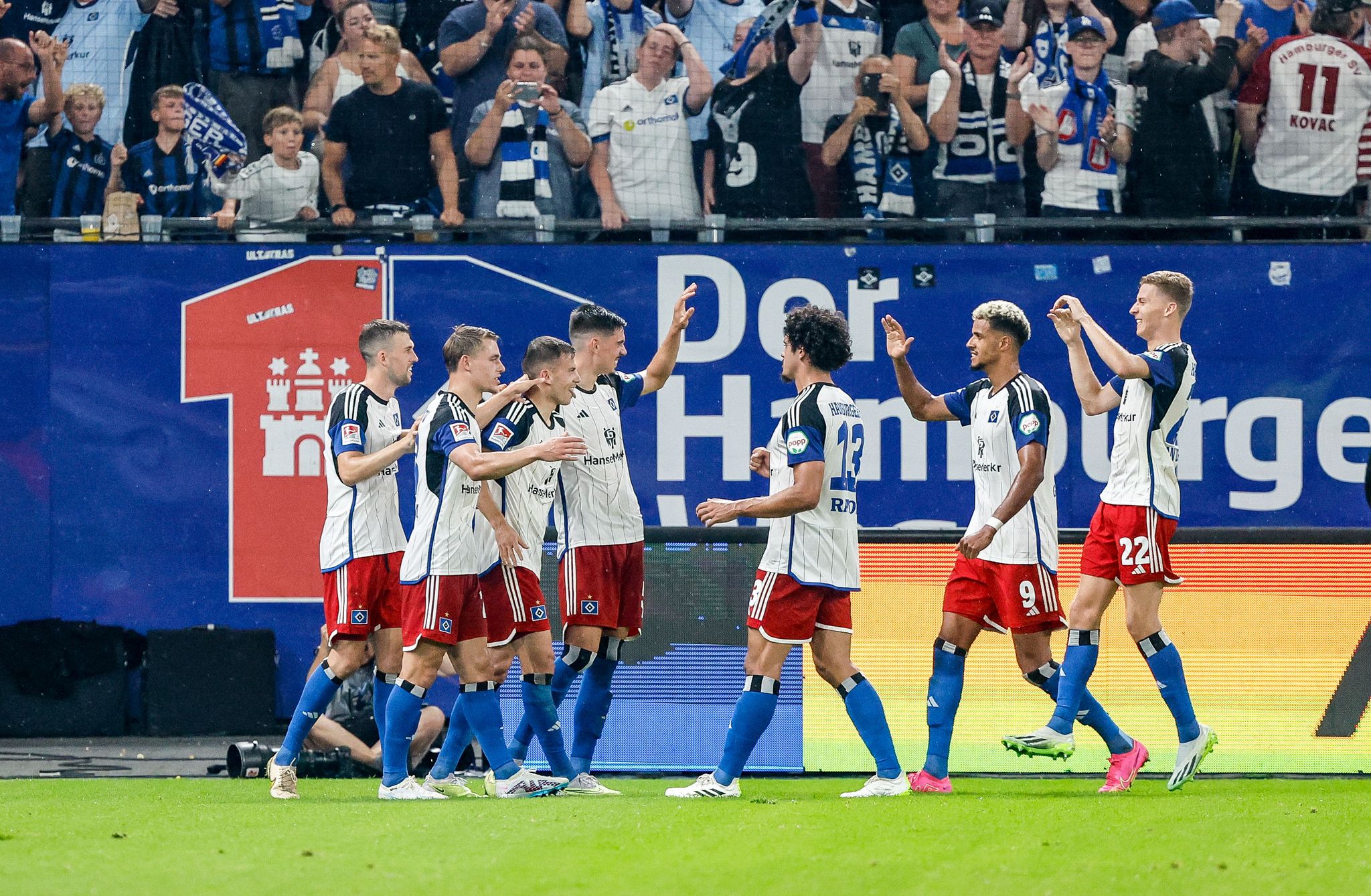 Der Hamburger SV Feiert Gegen Hertha BSC den Zweiten Heimsieg Der Saison.