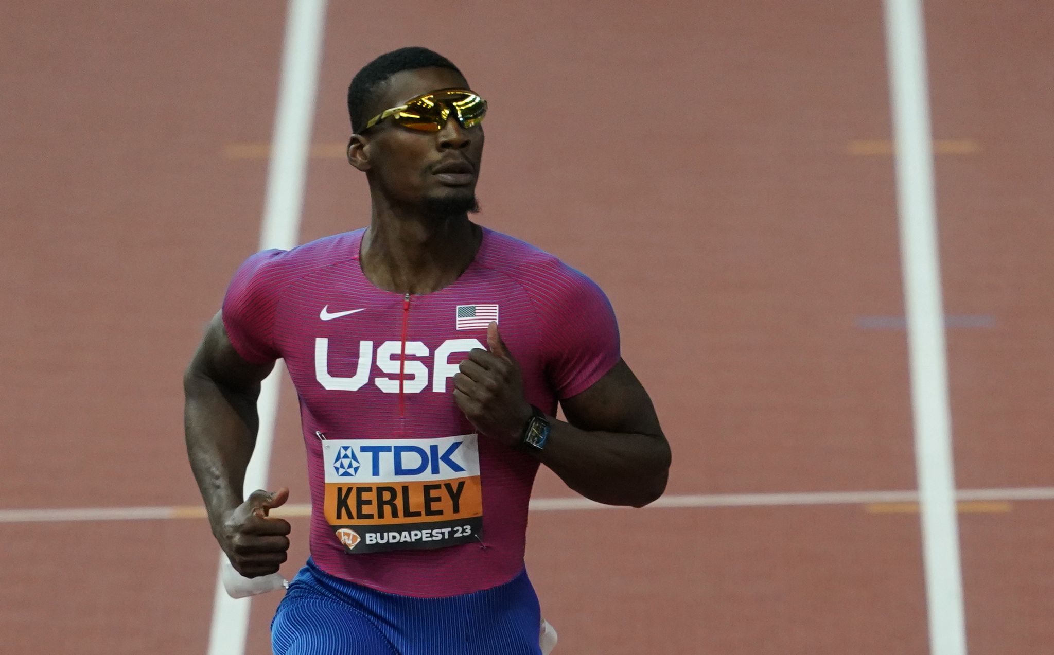 US-Sprinter Fred Kerley Will Seinen Titel über Die 100 Meter Verteidigen.