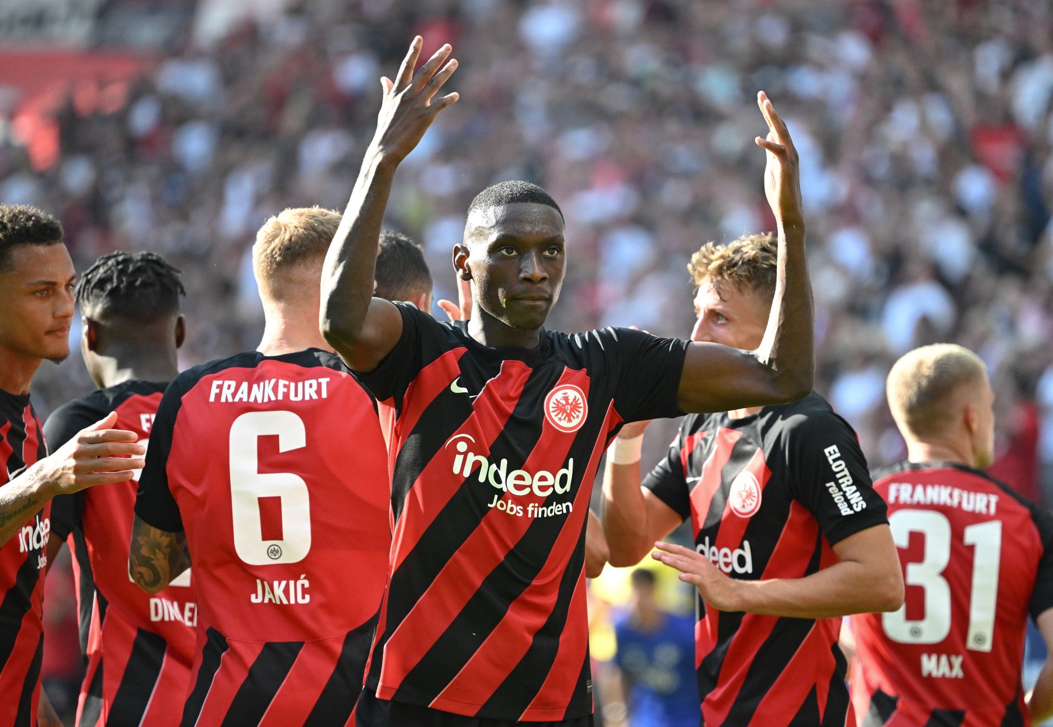 Frankfurts Randal Kolo Muani War Mit Seinem Treffer Der Matchwinner Im Hessen-Derby.