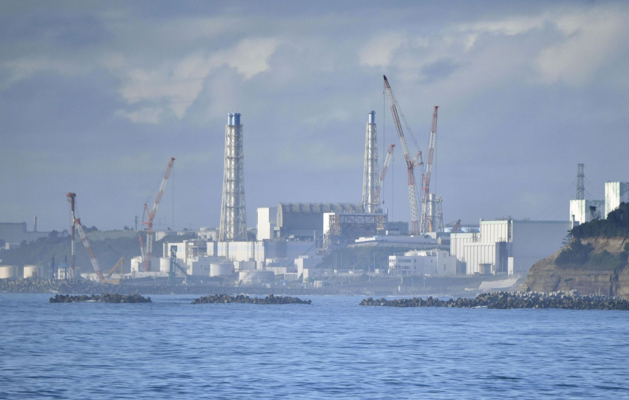 Das Havarierte Kernkraftwerk Fukushima Daiichi.
