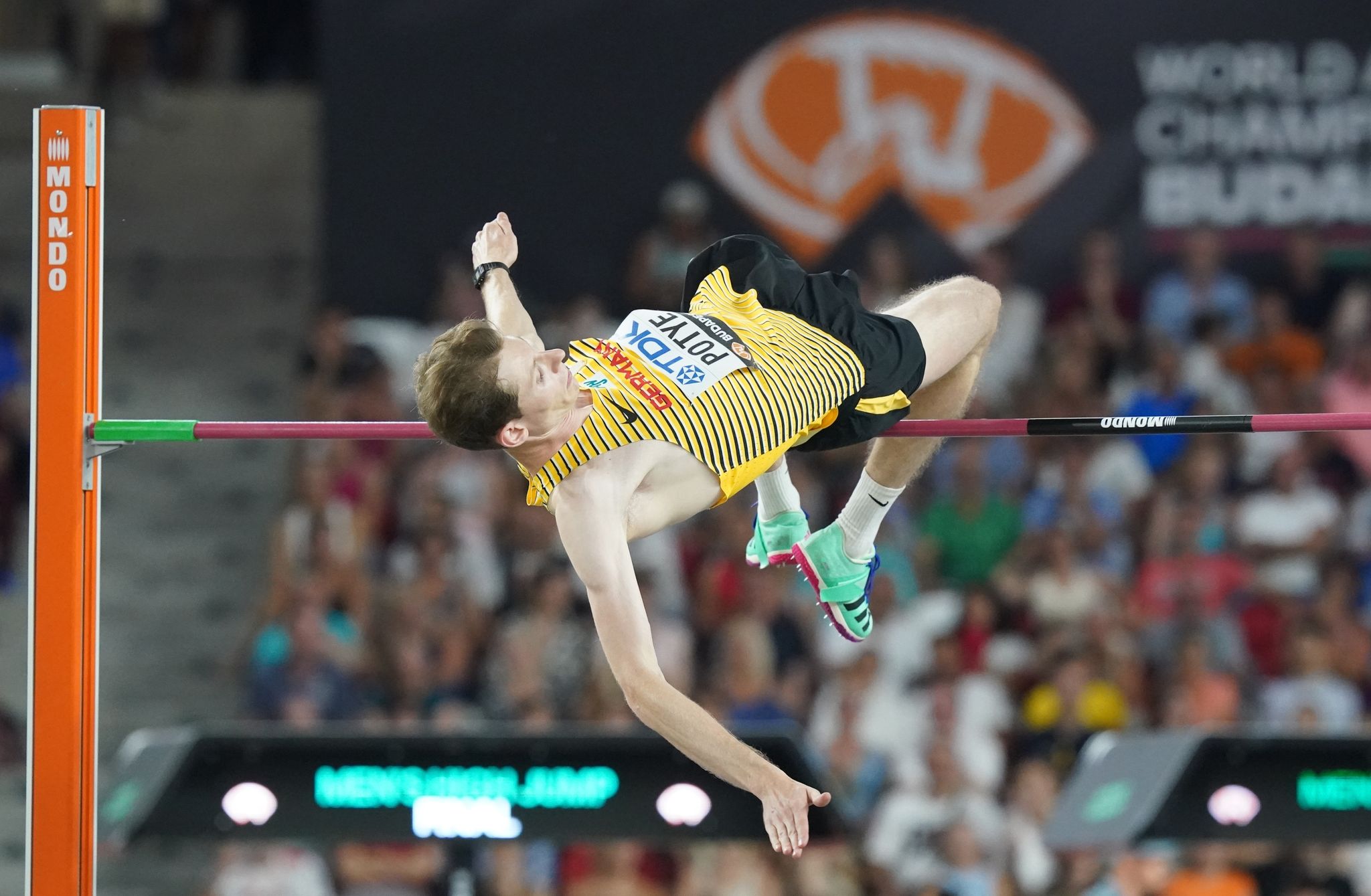Hochspringer Tobias Potye Hat Bei Der Leichtathletik-WM In Budapest Eine Medaille Verpasst.