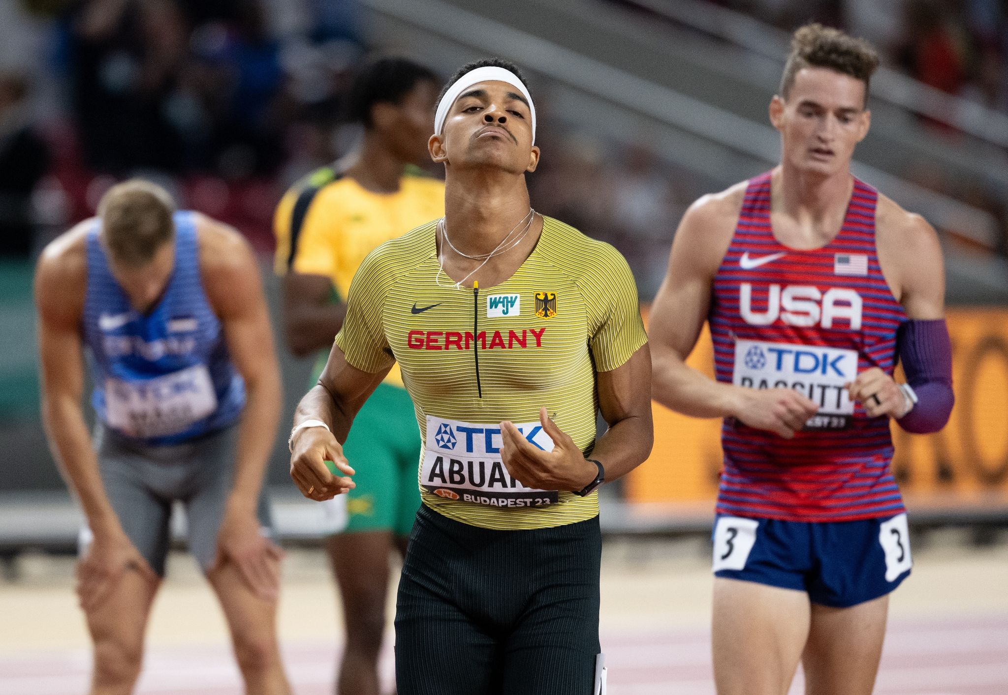 Joshua Abuaku Belegte Im WM-Finale Den Achten Platz.
