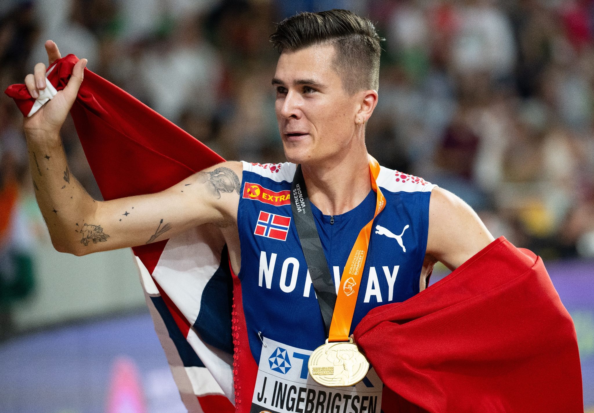 Der Norweger Jakob Ingebrigtsen Sicherte Sich Die Goldmedaille über 5000 Meter.