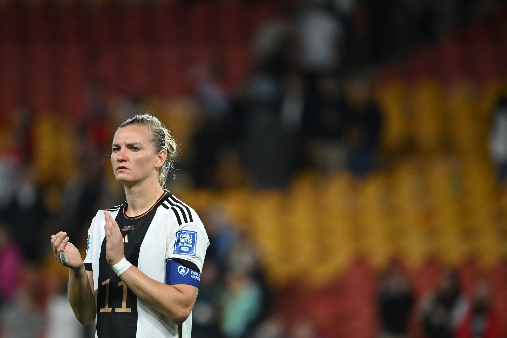Deutschlands Kapitänin Alexandra Popp.