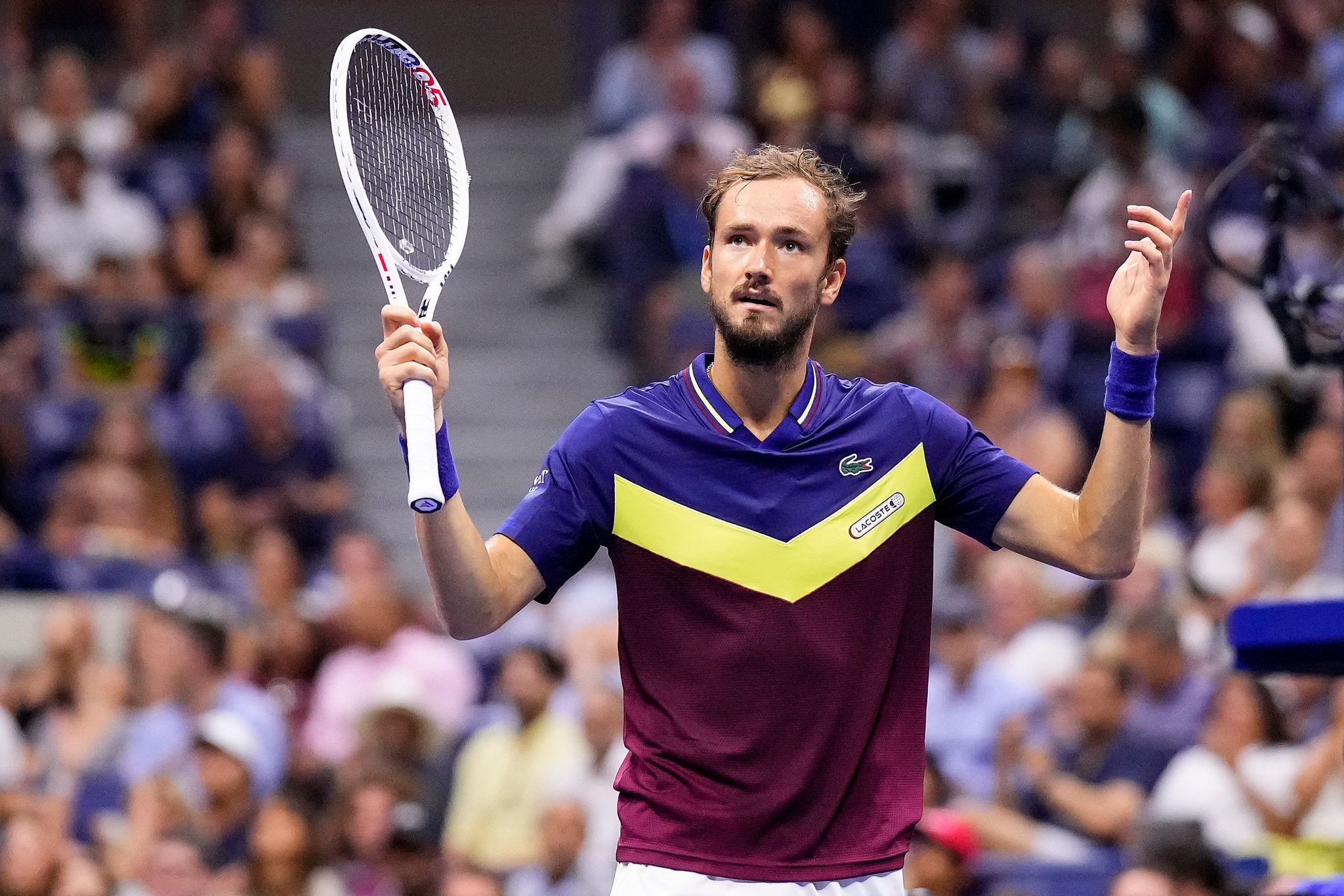 Der Russe Daniil Medwedew Erreichte Sein Drittes US-Open-Finale.