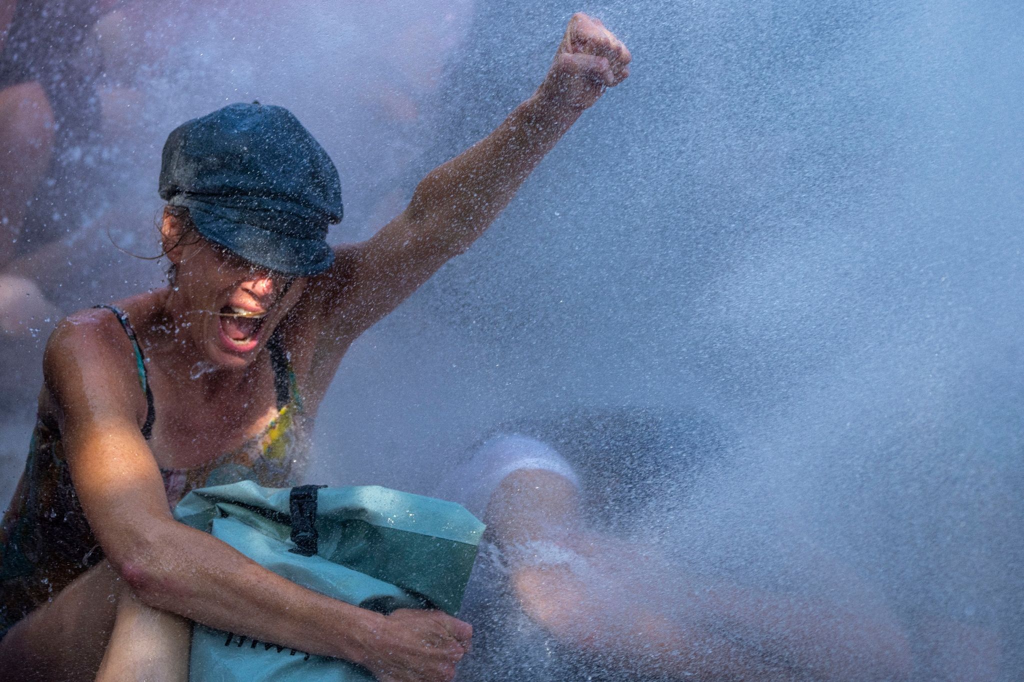 Eine Aktivistin Während Des Klimaprotests, Organisiert Von Der Umweltschutzbewegung Extinction Rebellion.