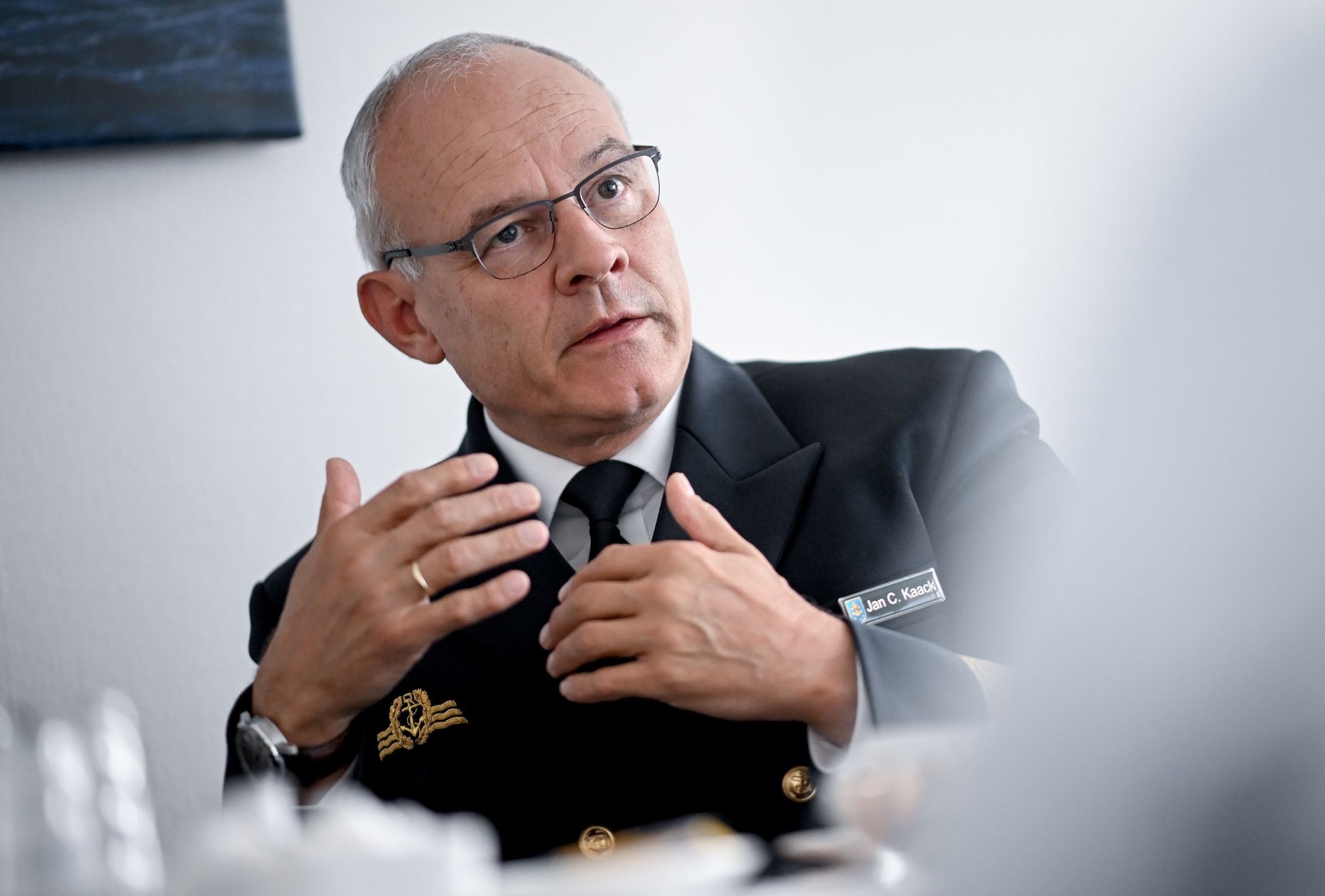 Jan Christian Kaack, Inspekteur Der Deutschen Marine, Vizeadmiral Spricht Im Dpa-Interview.