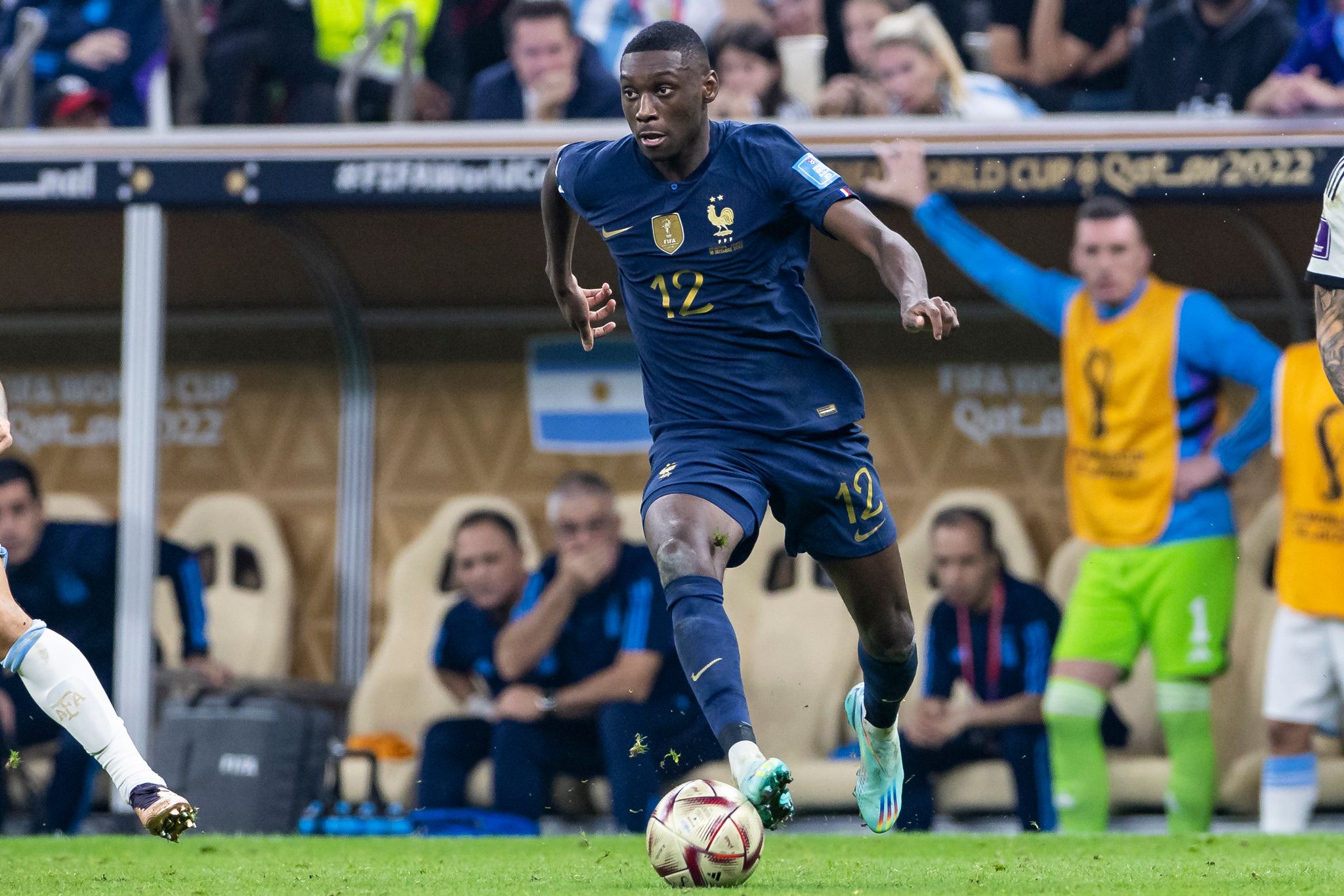 Der Ehemalige Frankfurter Randal Kolo Muani Im Französischen Nationaltrikot.