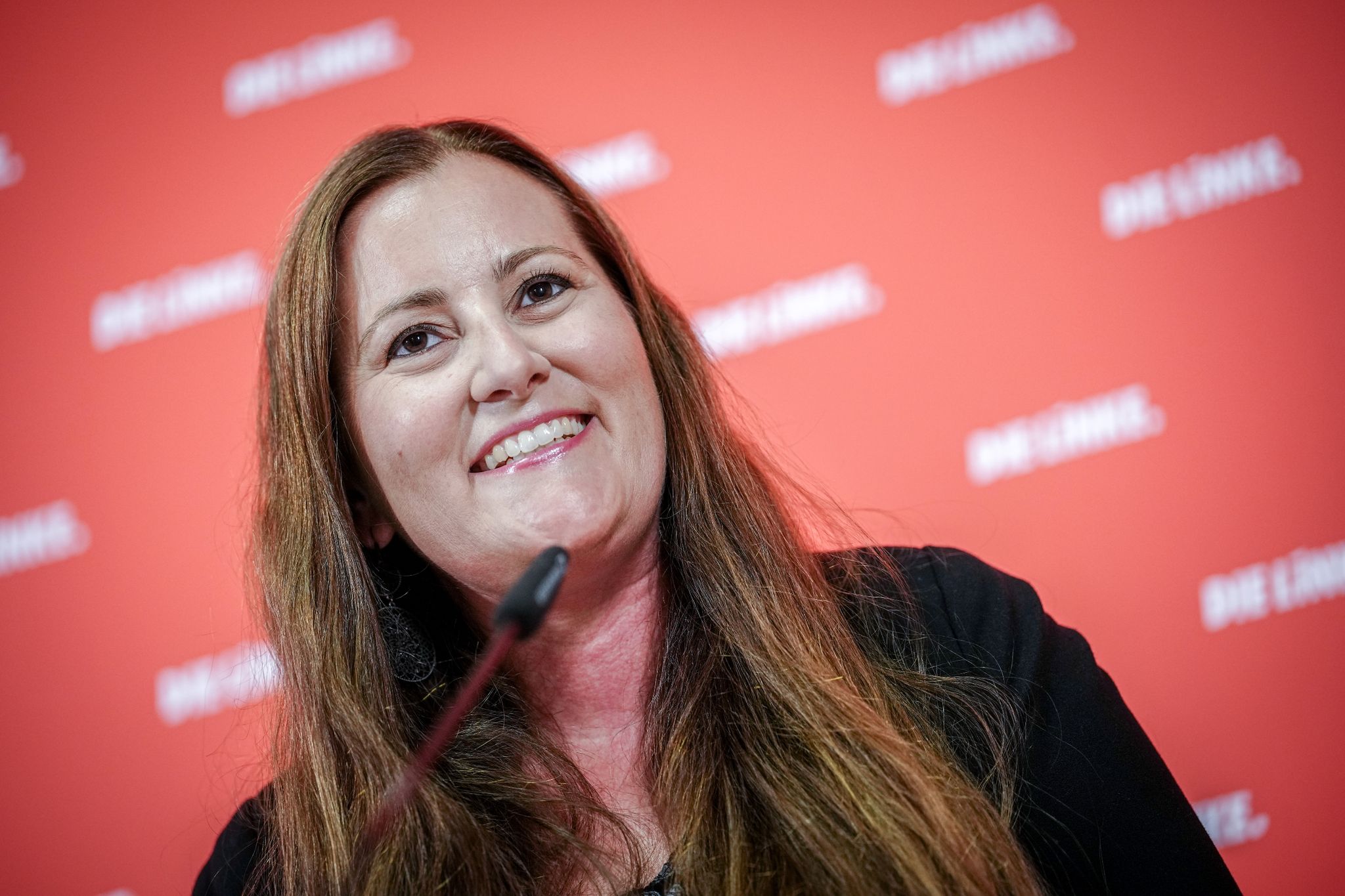 Janine Wissler Ist Bundesvorsitzende Der Partei Die Linke Und Hat Kürzlich Das Wahlprogramm Zur Europawahl Vorgestellt.