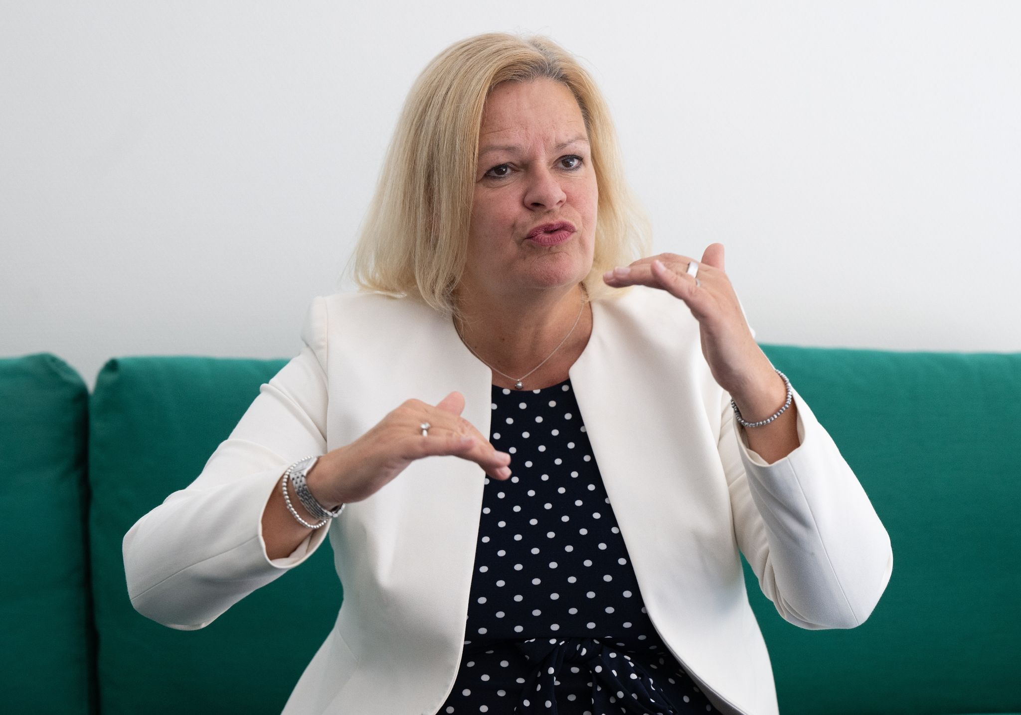 Nancy Faeser Geht Als Spitzenkandidatin Für Die SPD In Die Hessische Landtagswahl.