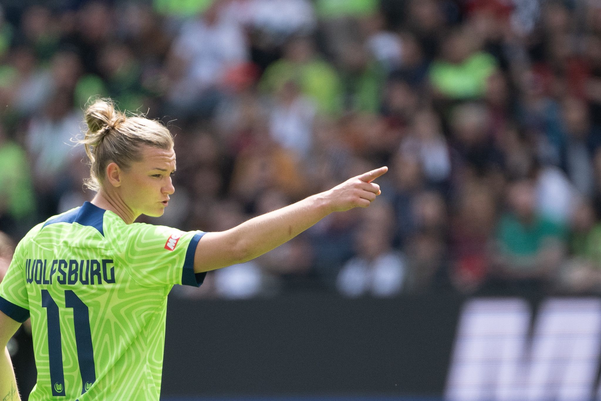 Alexandra Popp Stürmt Weiter Für Den VfL Wolfsburg.