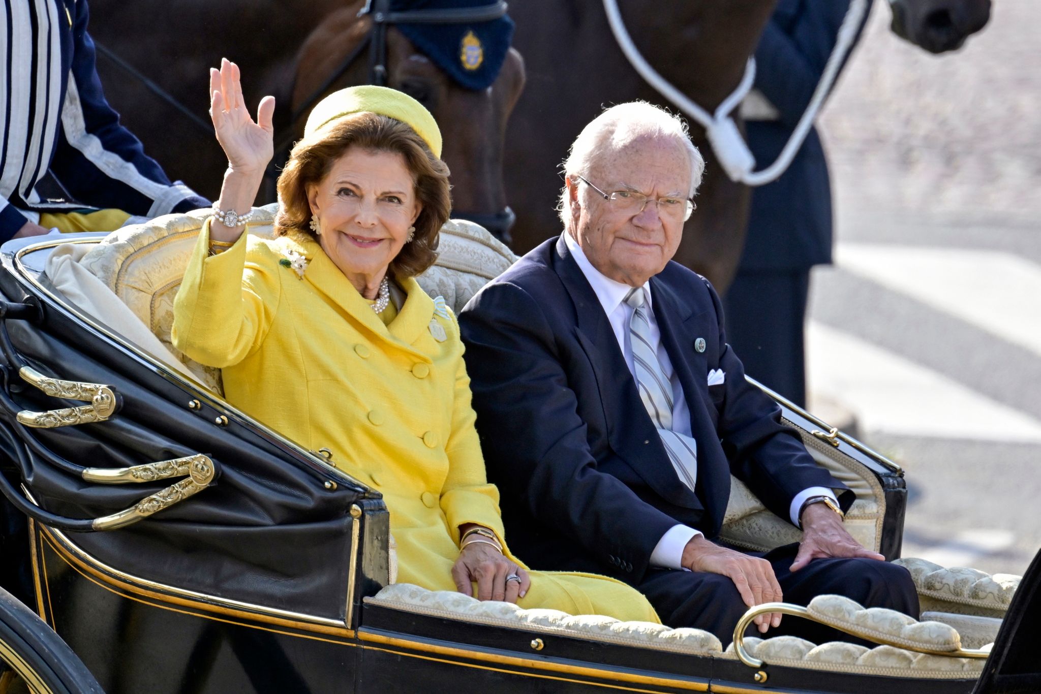 König In Der Kutsche – Carl Gustaf Feiert Thronjubiläum