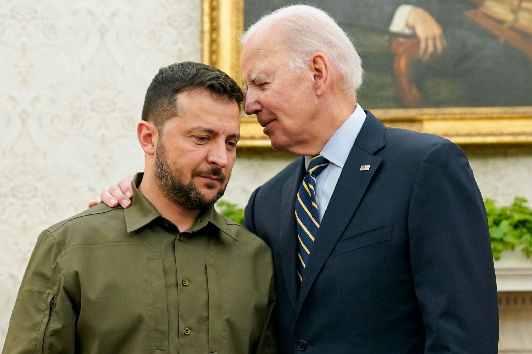 US-Präsident Joe Biden Empfängt Wolodymyr Selenskyj Im Weißen Haus.