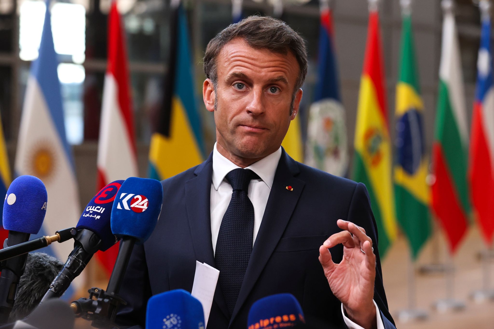 Frankreichs Präsident Emmanuel Macron Will Die Französischen Streitkräfte Aus Dem Niger Abziehen.