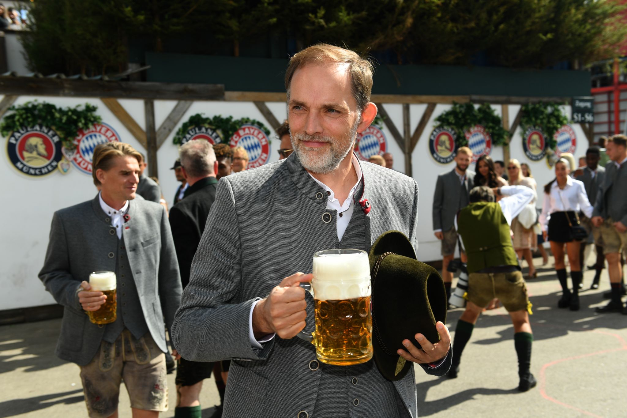Bayern-Trainer Thomas Tuchel Auf Dem Oktoberfest.