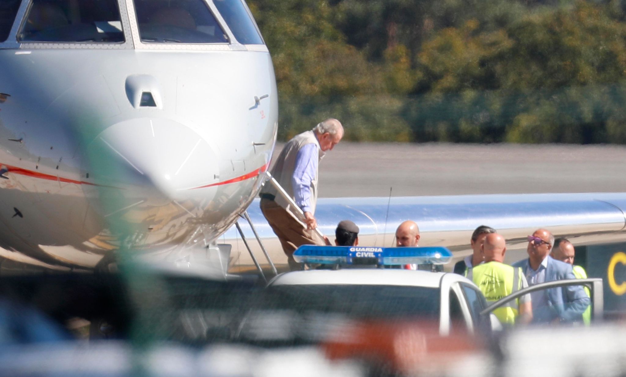 Der Emerierte Altkönig Juan Carlos I. Ist Auf Spanischem Staatsgebiet Gelandet.