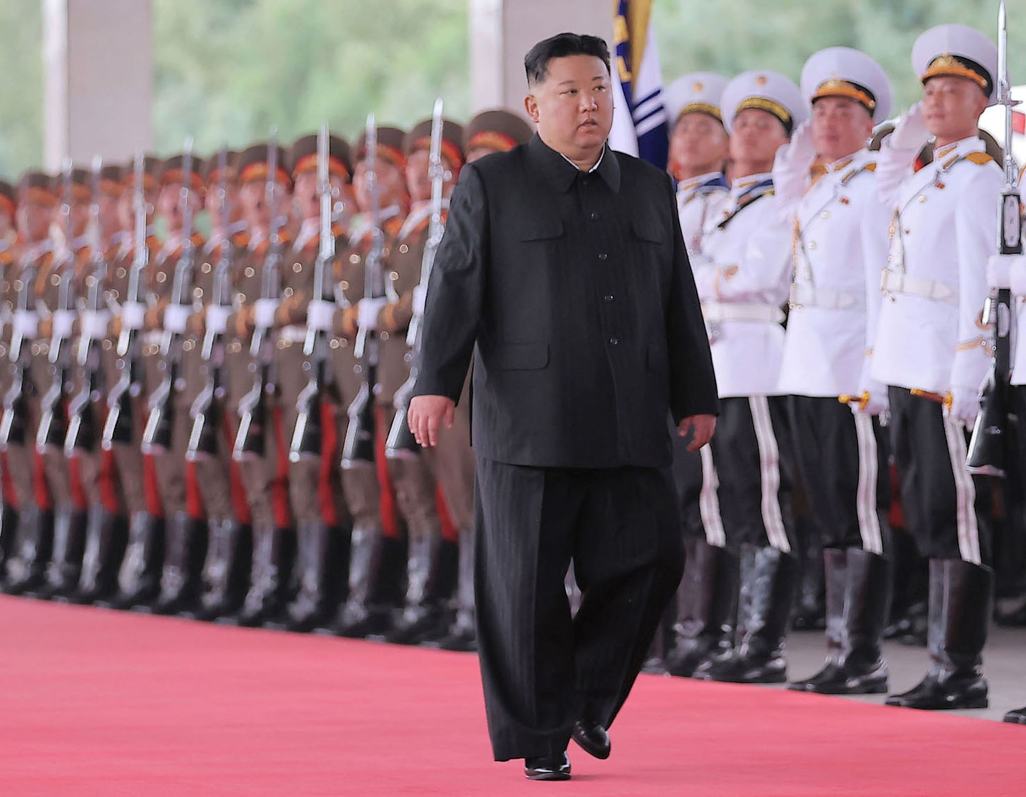 Nordkoreas Machthaber Kim Jong Un Will Die Atomstreitmacht Seines Landes Weiter Stärken.