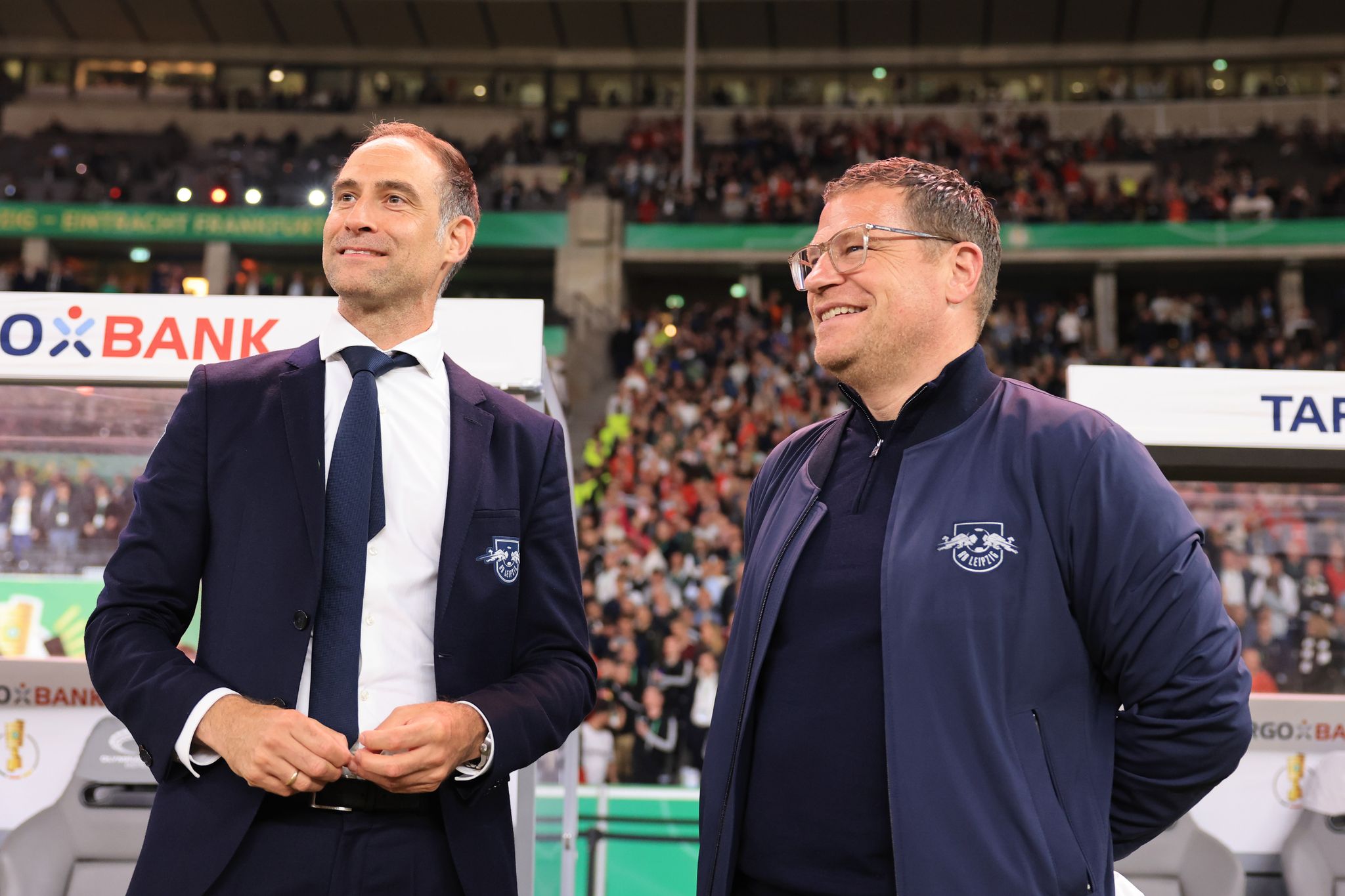 Max Eberl (r) Und Oliver Mintzlaff. Eberl Wurde Am Freitag Von Seinen Aufgaben Entbunden.