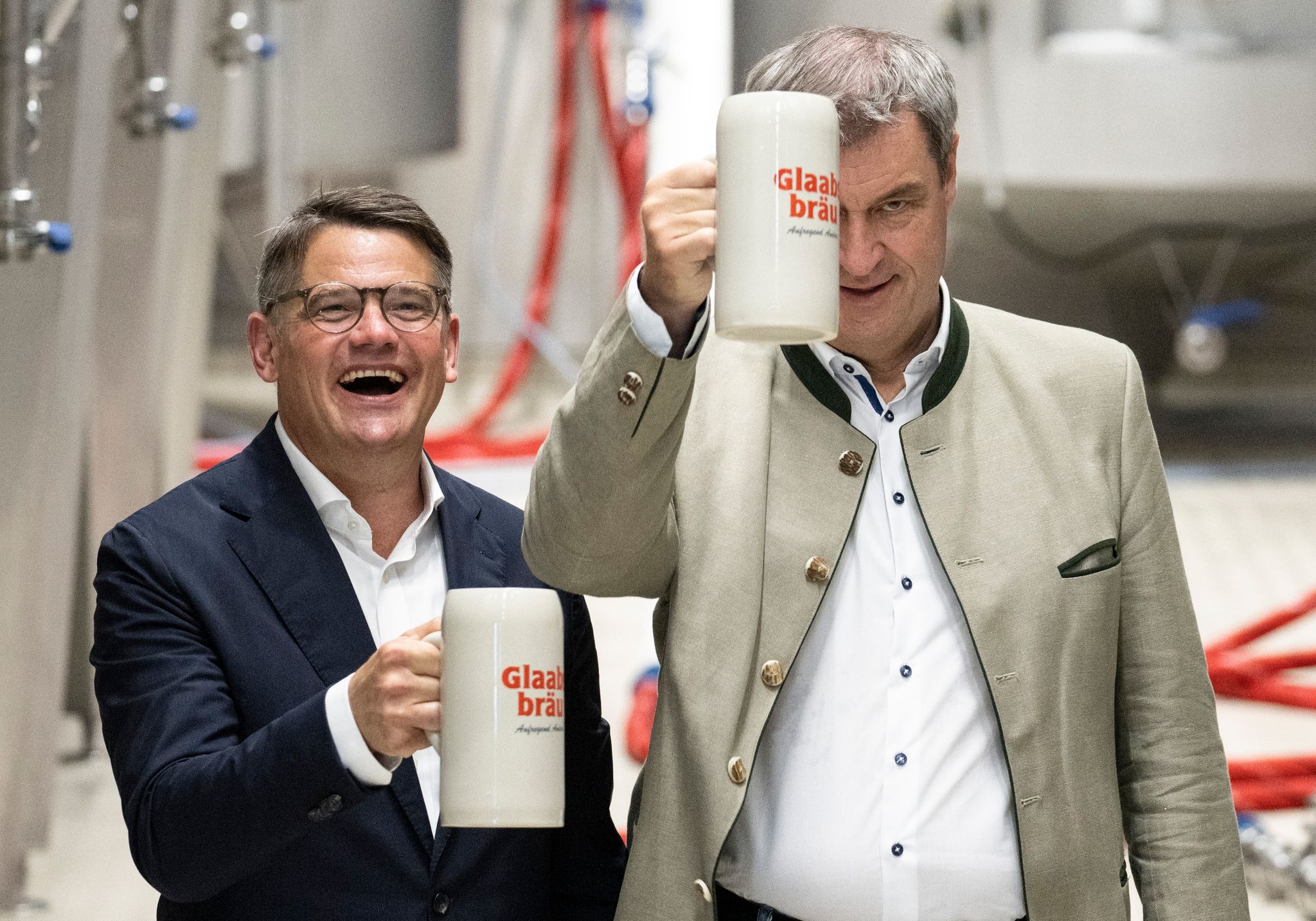 Ministerpräsidenten Von Hessen Und Bayern: Boris Rhein Und Markus Söder.