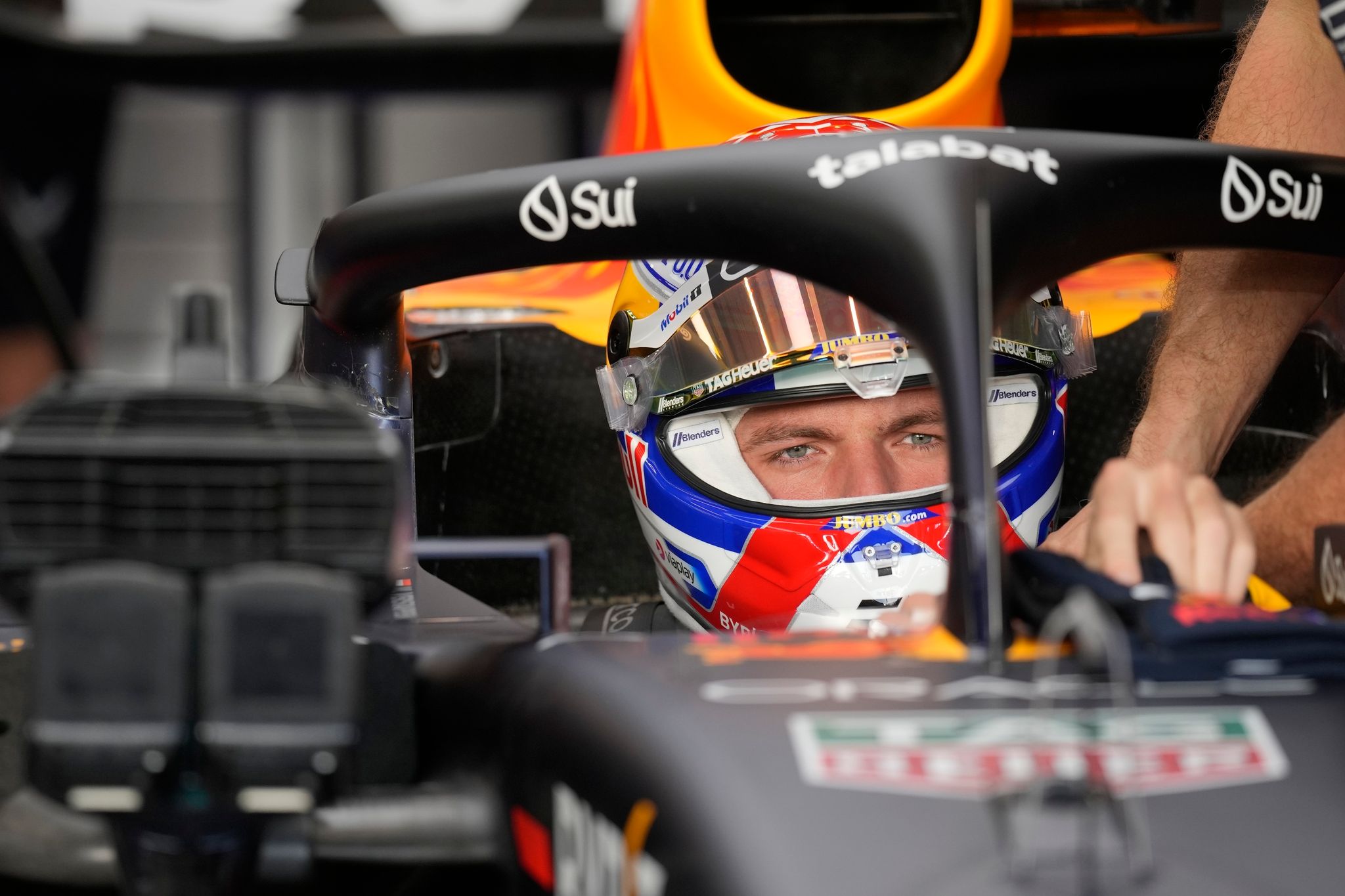 Red-Bull-Pilot Max Verstappen In Aktion.