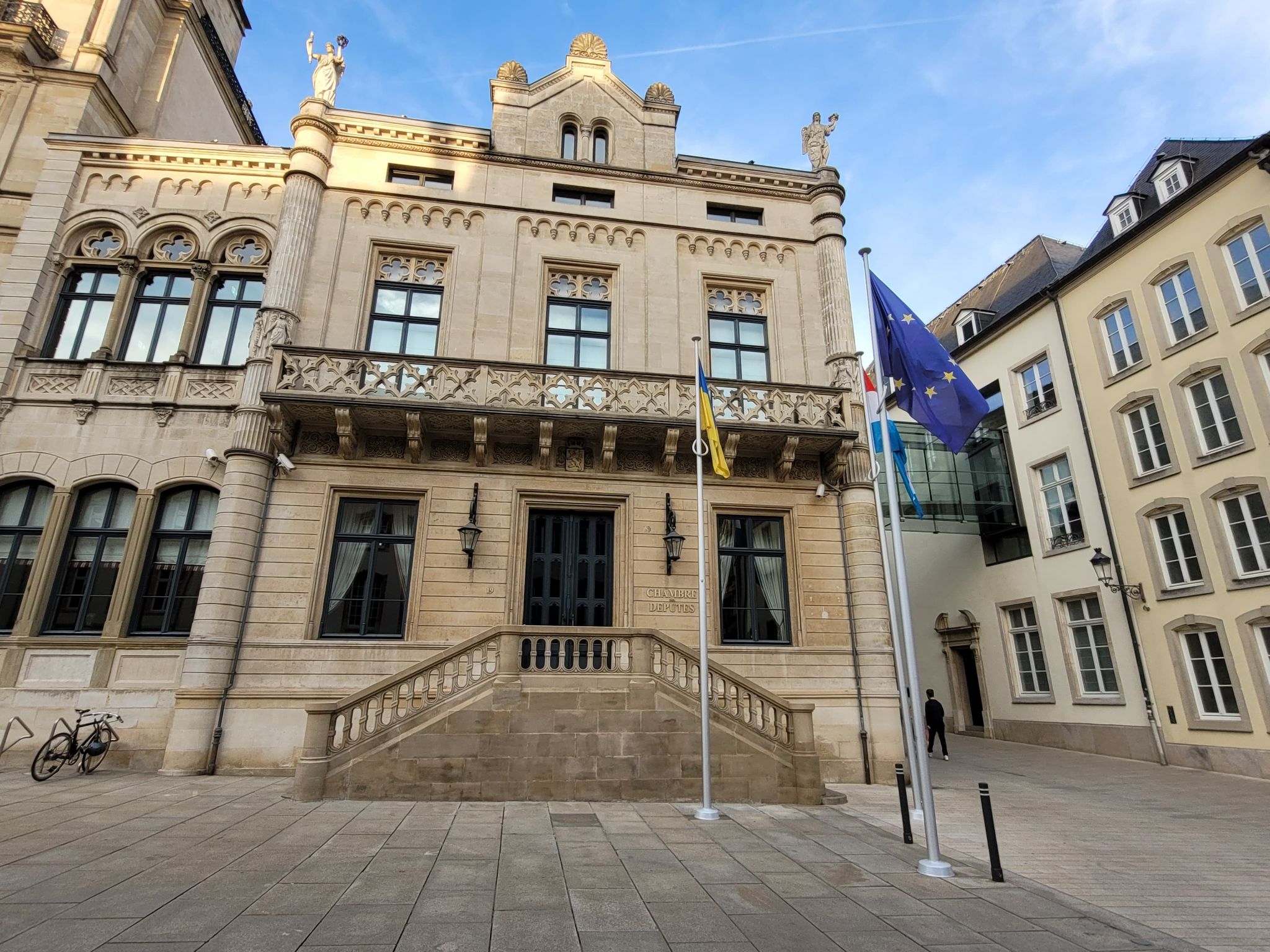 Das Parlamentsgebäude In Luxemburg.