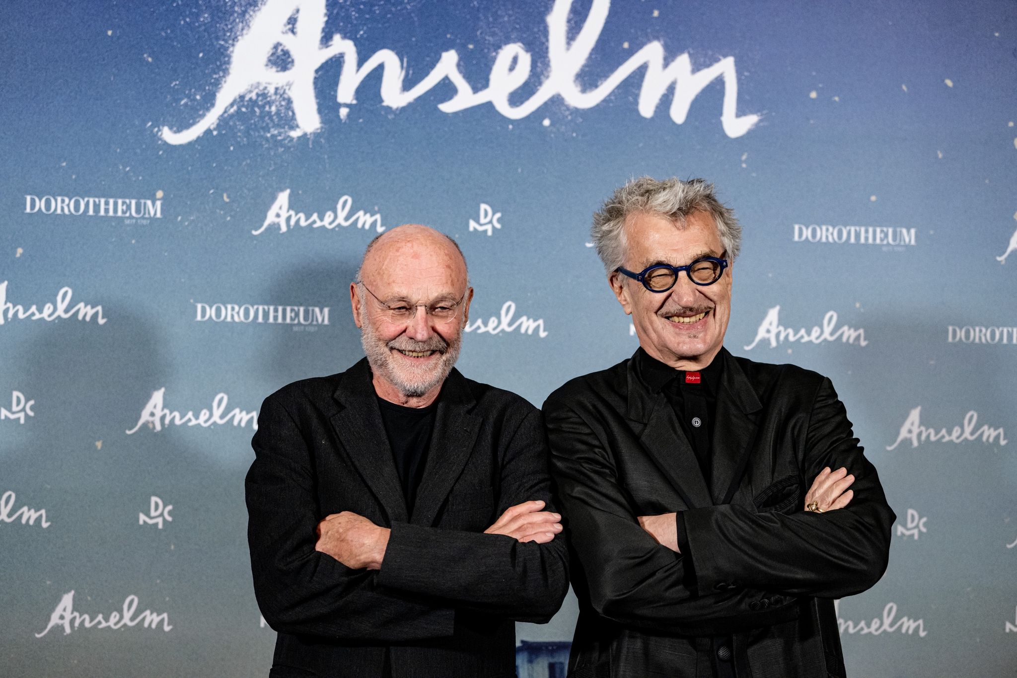 Künstler Anselm Kiefer (l) Und Regisseur Wim Wenders Bei Der Deutschland-Premiere Des Films «Anselm - Das Rauschen Der Zeit».