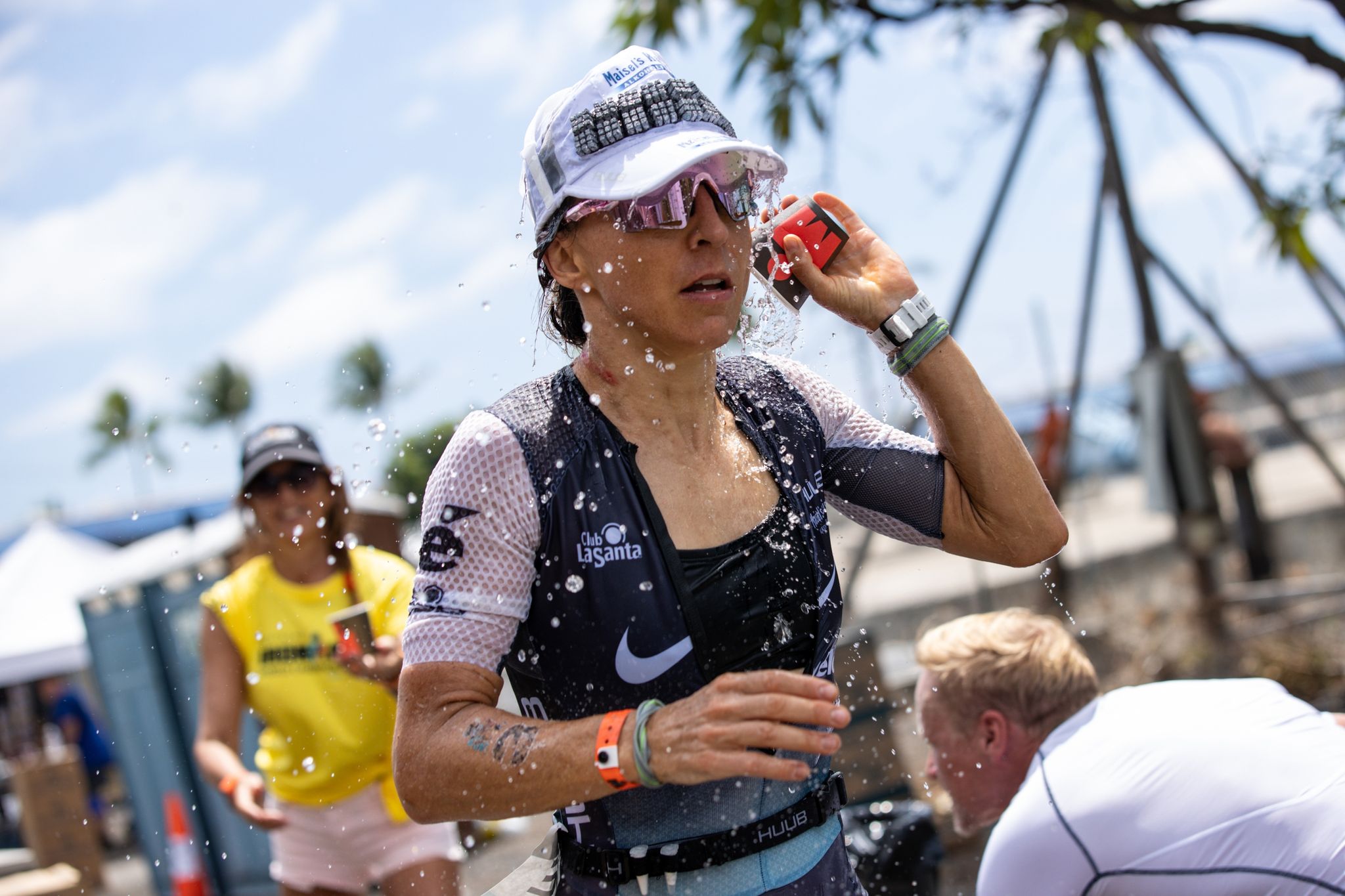 Die Deutsche Anna Haug Beim Triathlon In Hawaii.
