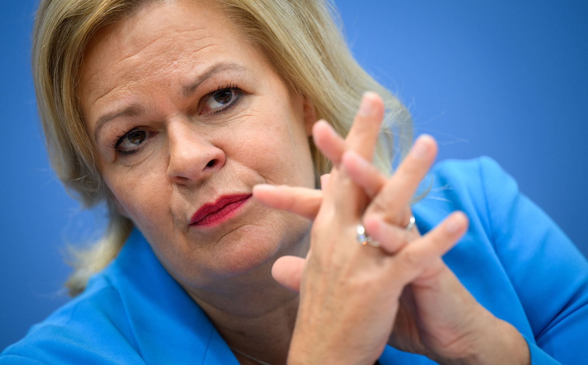 «Ich Setze Auf Die Politische Auseinandersetzung», Sagt Bundesinnenministerin Nancy Faeser (SPD).