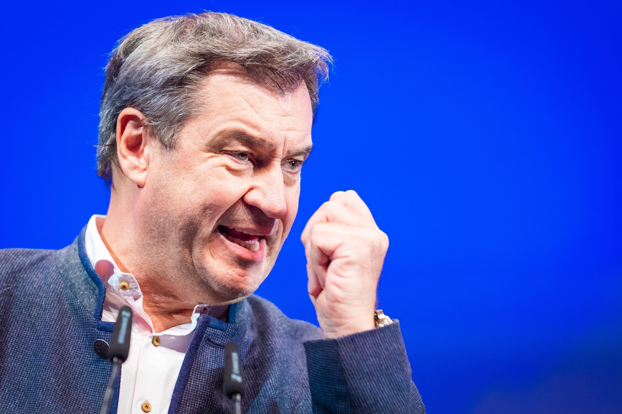 CSU-Chef Markus Söder Spricht Auf Dem 75. Deutschlandtag Der Jungen Union.
