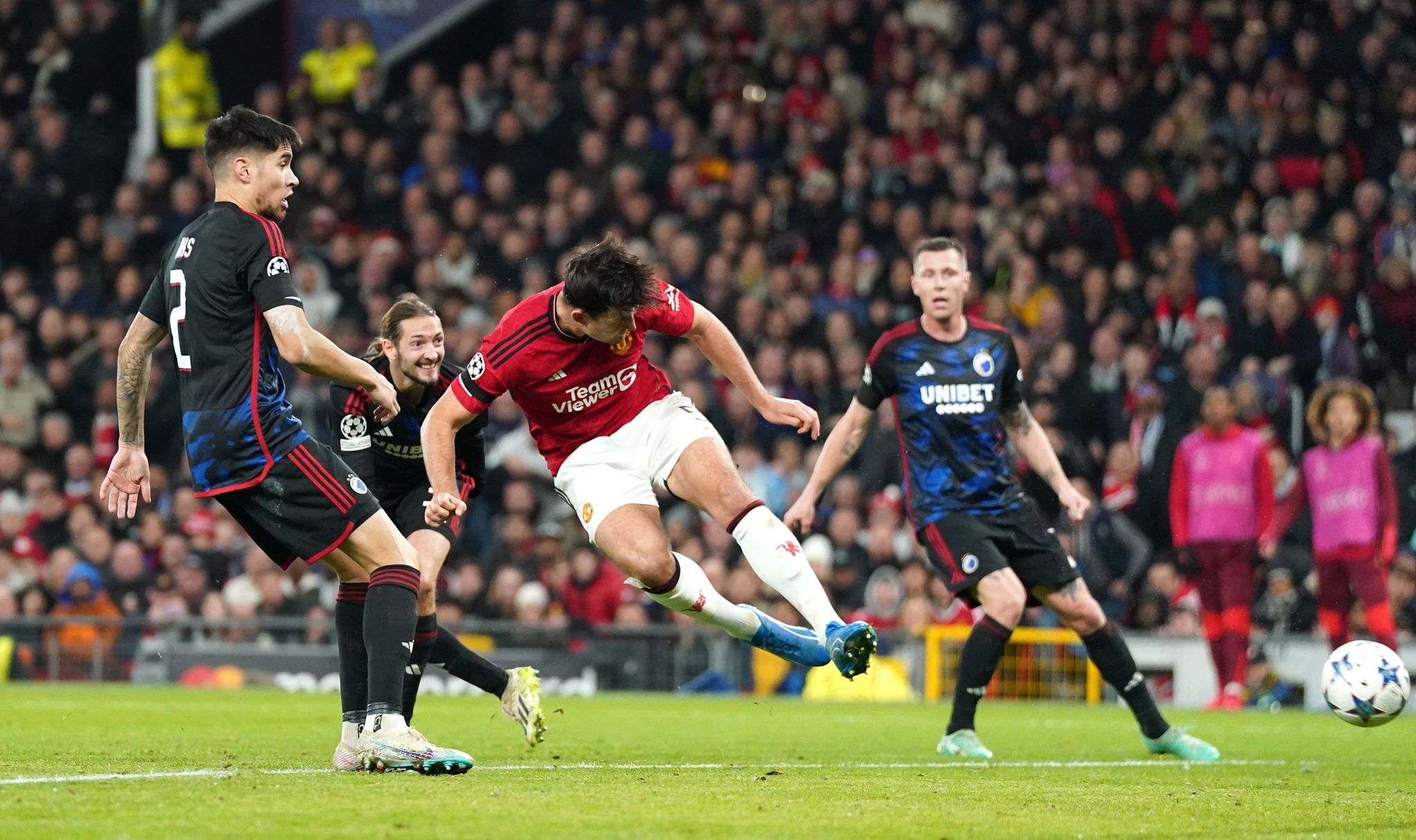 Köpfte Manchester United Gegen Den FC Kopenhagen In Führung: Harry Maguire (M).