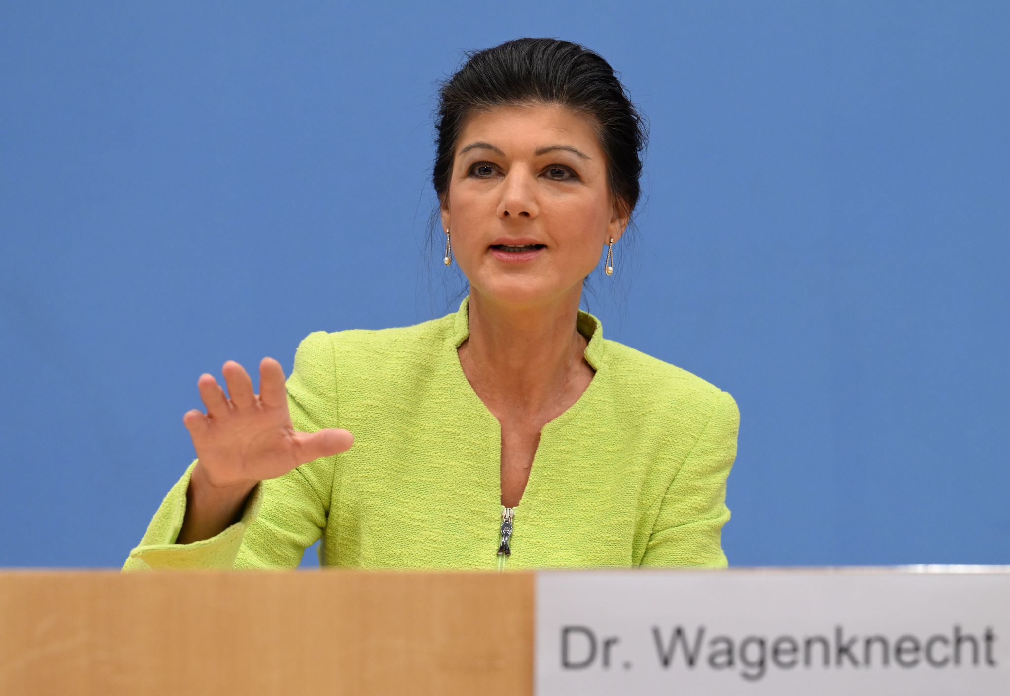 Plant, Eine Neue Partei Zu Gründen: Sahra Wagenknecht.
