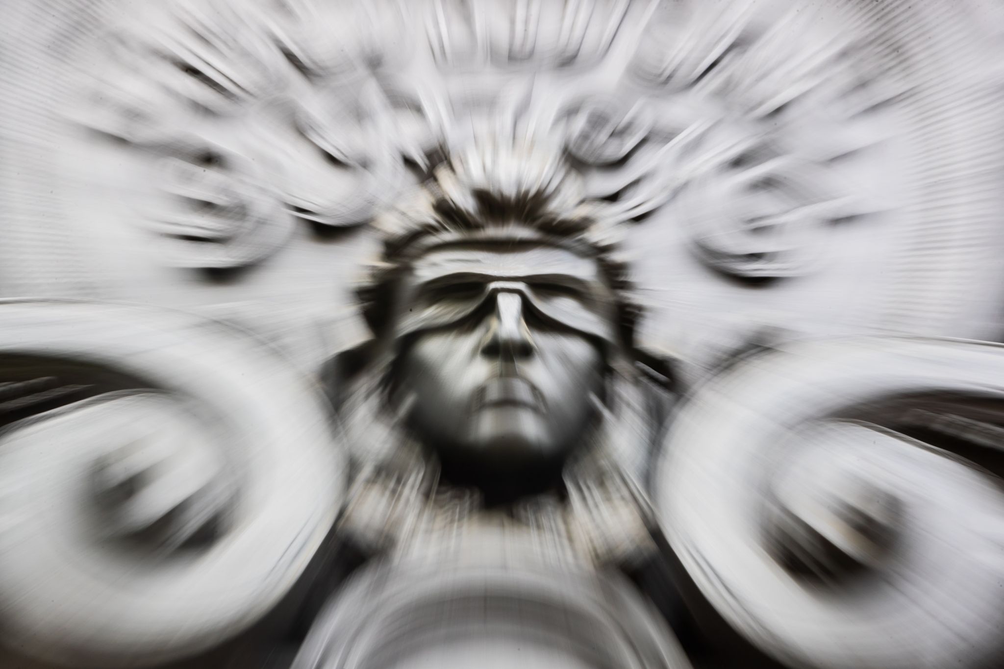 Eine Figur Der Blinden Justitia.