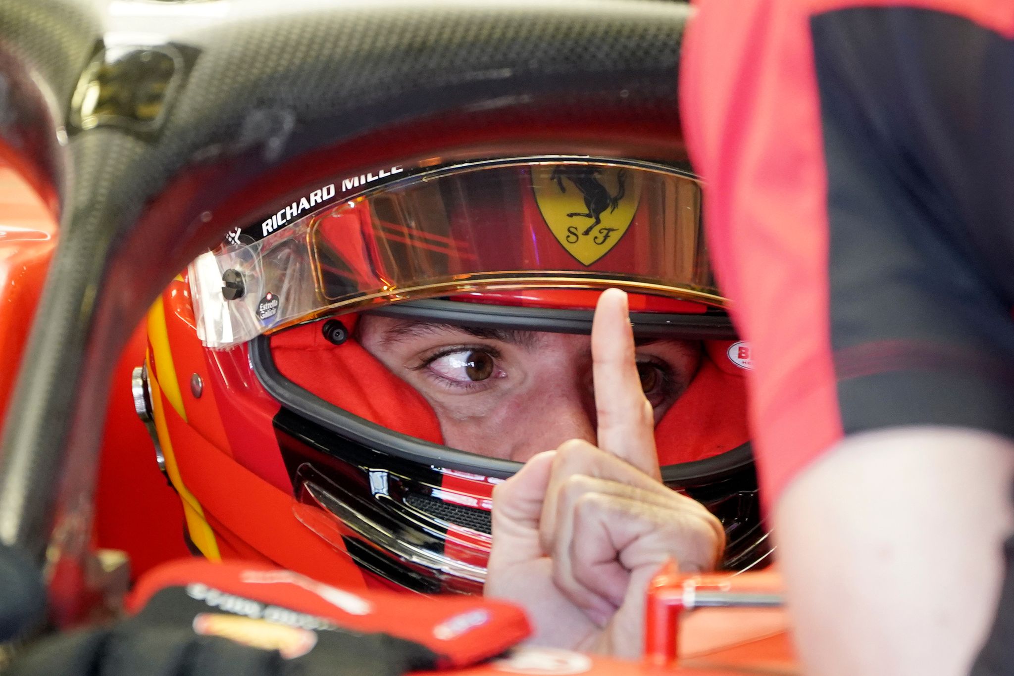 Setzte Sich Im Einzigen Freien Training In Brasilien Durch: Ferrari-Pilot Carlos Sainz.