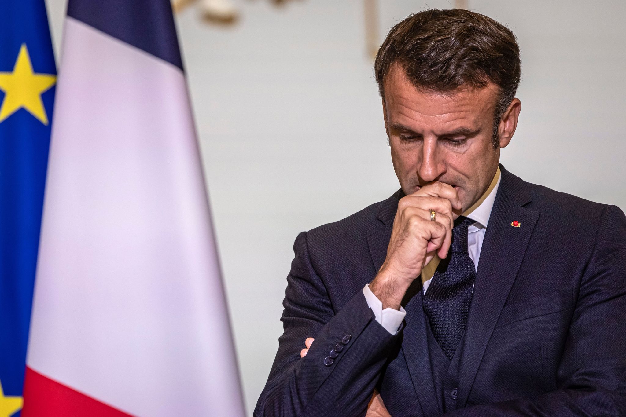 Frankreichs Präsident Emmanuel Macron Wird Die Hilfskonferenz Leiten.