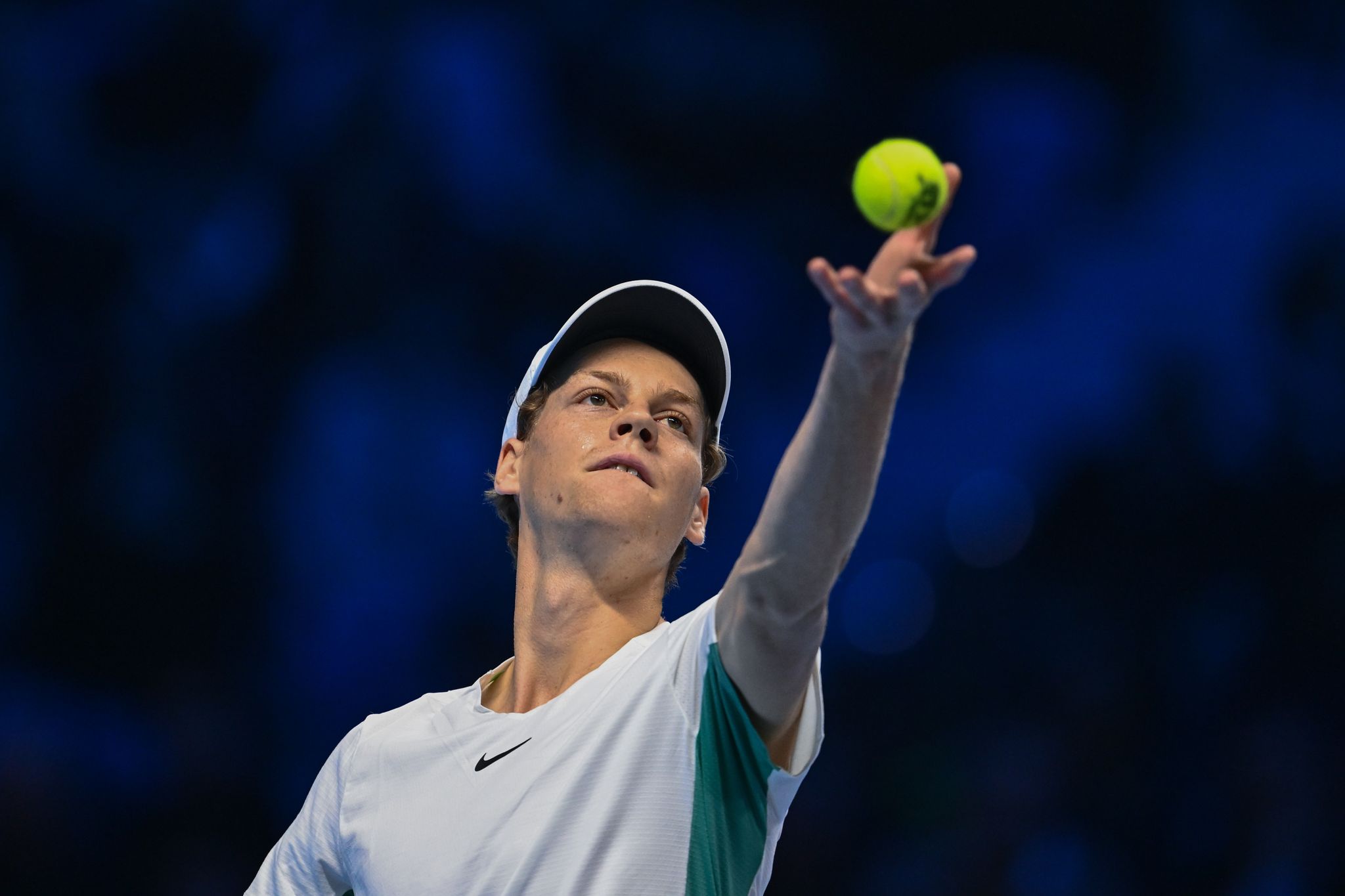 Jannik Sinner Gewann Gegen Stefanos Tsitsipas Glatt In Zwei Sätzen.
