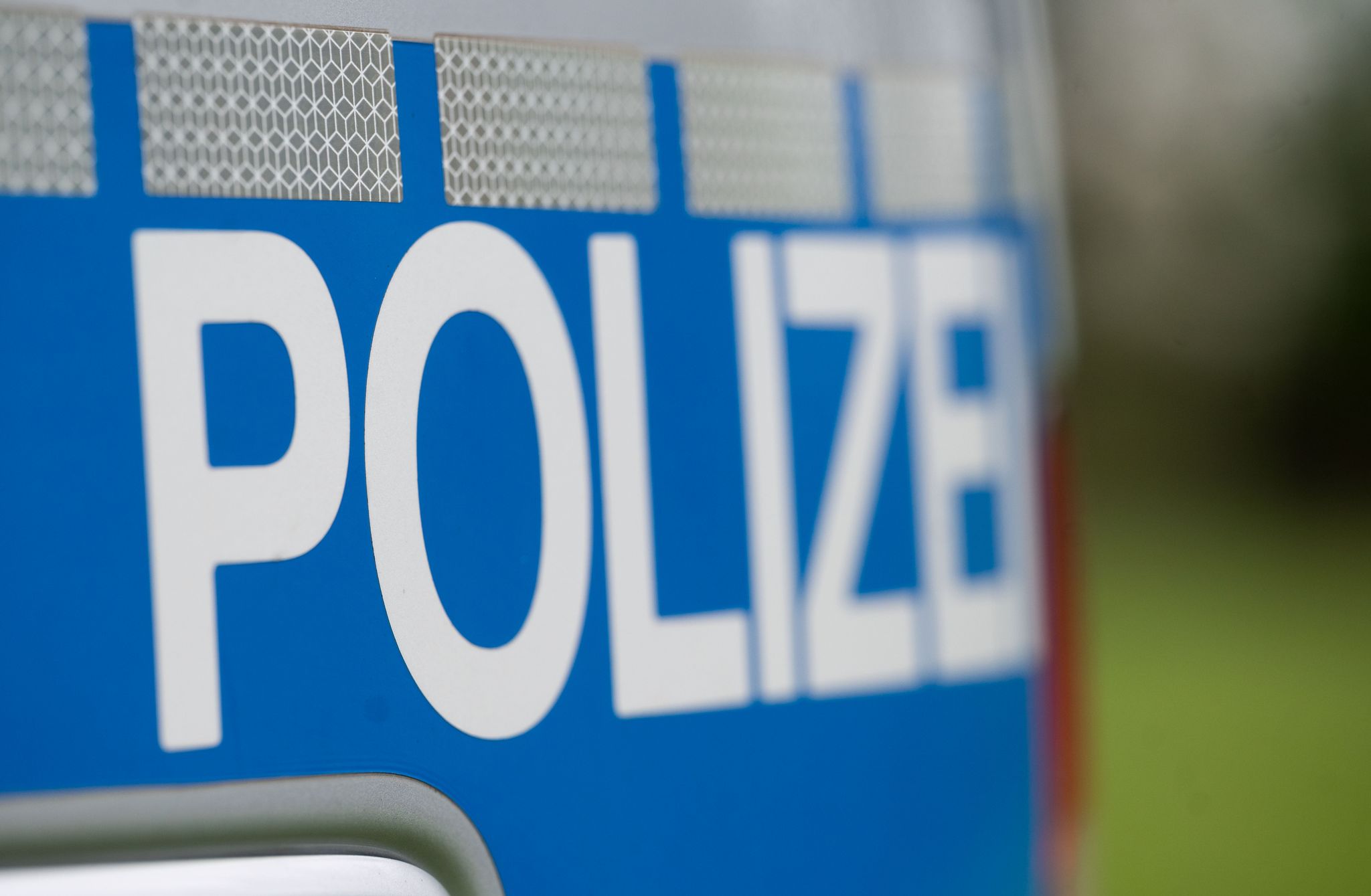 Ein Einsatzfahrzeug Der Polizei.