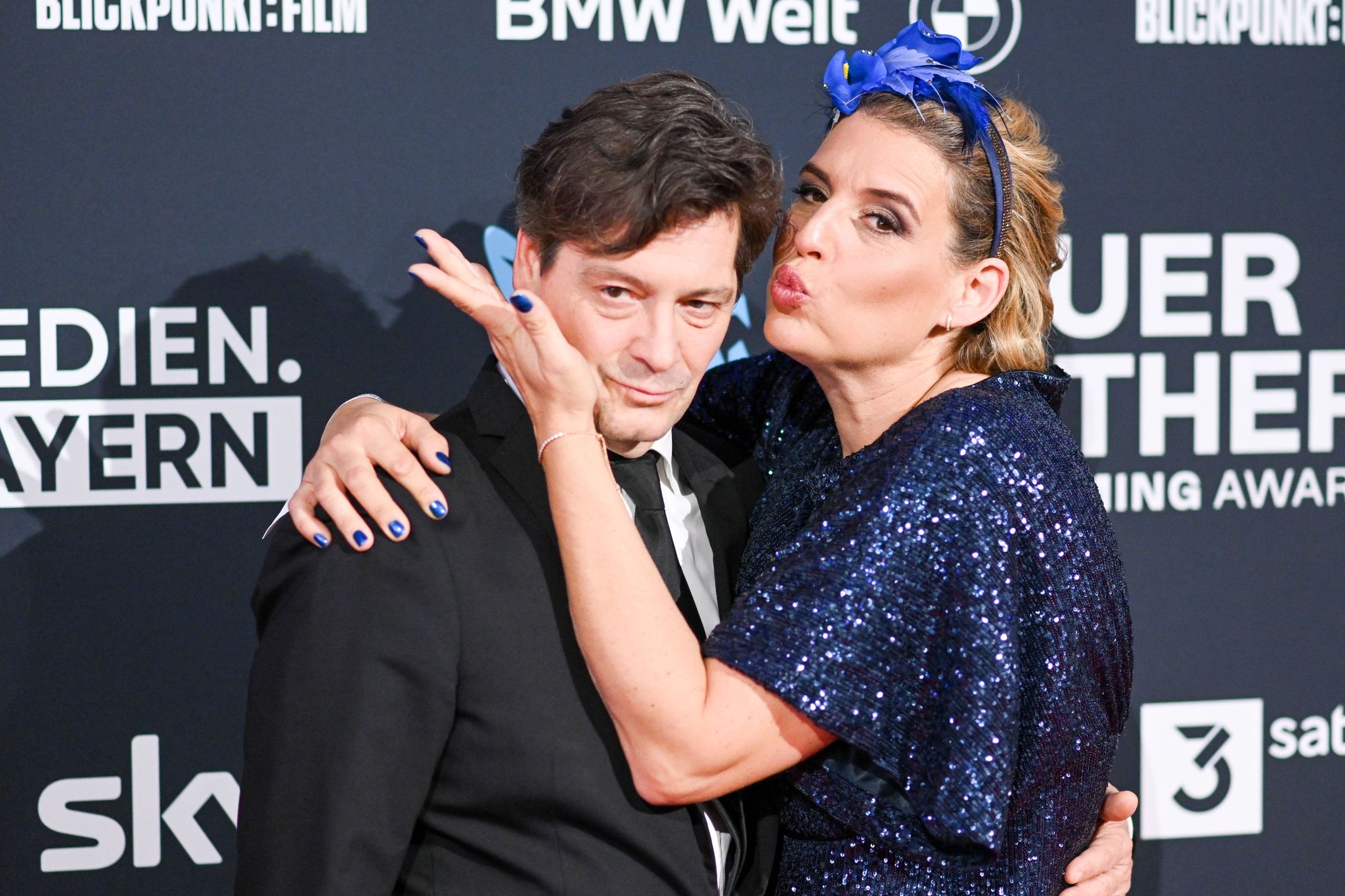 Das Schauspielerpaar Elena Uhlig Und Fritz Karl Bei Der Verleihung Des «Blauer Panther - TV & Streaming Award» (2022).